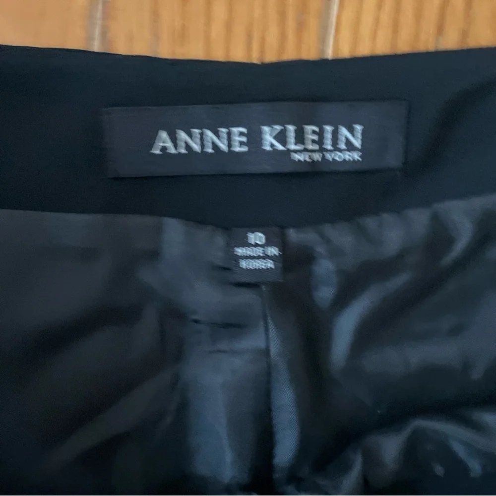 Anne Klein‎ New York Women’s  Wide Leg Black Trousers High Waist Size 10 - Picture 3 of 14
